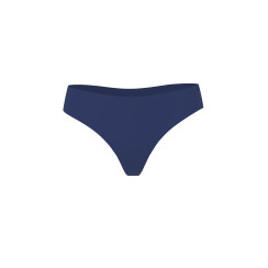 Безшовні трусики стрінги Victoria's Secret No-Show Cotton Thong Panty - колір Ink Blue