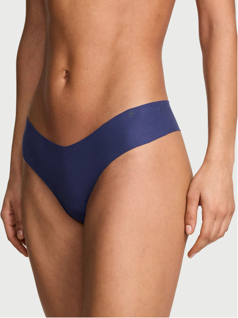 Безшовні трусики стрінги Victoria's Secret No-Show Cotton Thong Panty - колір Ink Blue Безшовні трусики стрінги Victoria's Secret No-Show Cotton Thong Panty - колір Ink Blue