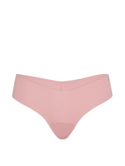 Безшовні трусики стрінги Victoria's Secret No-Show Cotton Thong Panty - колір Chalk Rose