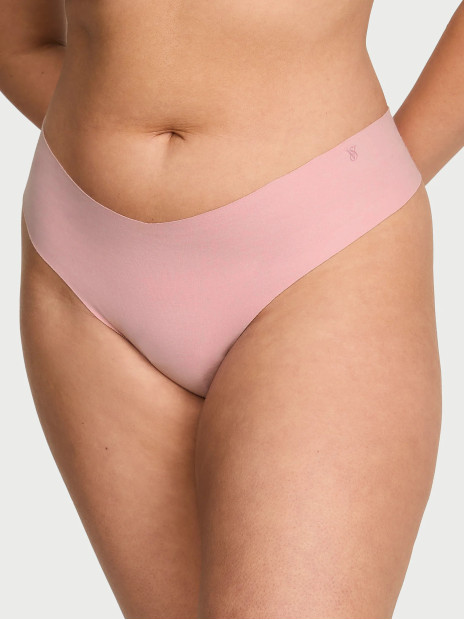 Безшовні трусики стрінги Victoria's Secret No-Show Cotton Thong Panty - колір Chalk Rose Безшовні трусики стрінги Victoria's Secret No-Show Cotton Thong Panty - колір Chalk Rose