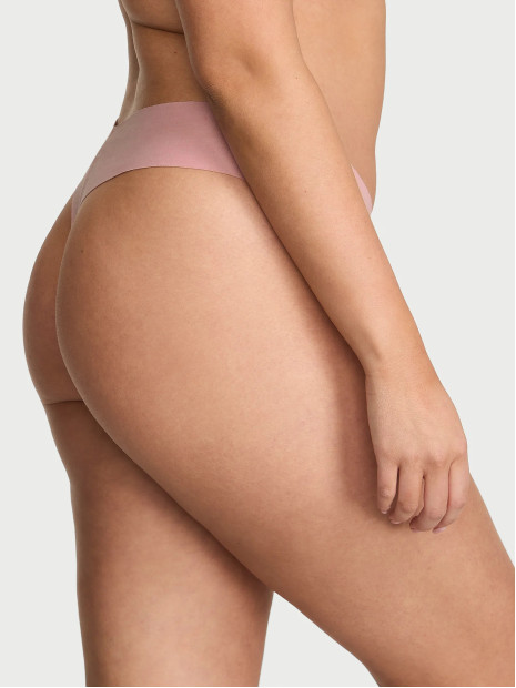 Безшовні трусики стрінги Victoria's Secret No-Show Cotton Thong Panty - колір Chalk Rose Безшовні трусики стрінги Victoria's Secret No-Show Cotton Thong Panty - колір Chalk Rose