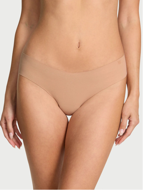 Безшовні трусики стрінги Victoria's Secret No-Show Cotton Thong Panty - колір Praline Безшовні трусики стрінги Victoria's Secret No-Show Cotton Thong Panty - колір Praline