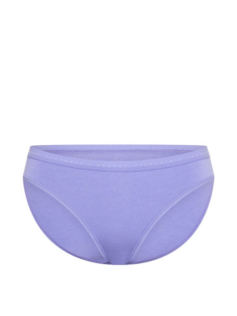 Бавовняні трусики бікіні Victoria's Secret Stretch Cotton Bikini Panty - колір Verywinkle