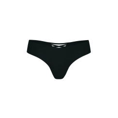 Безшовні трусики стрінги Victoria's Secret No Show Strappy Thong Panty - колір Black