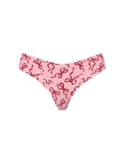 Безшовні трусики стрінги Victoria's Secret No-Show Thong Panty - колір Pink Bows