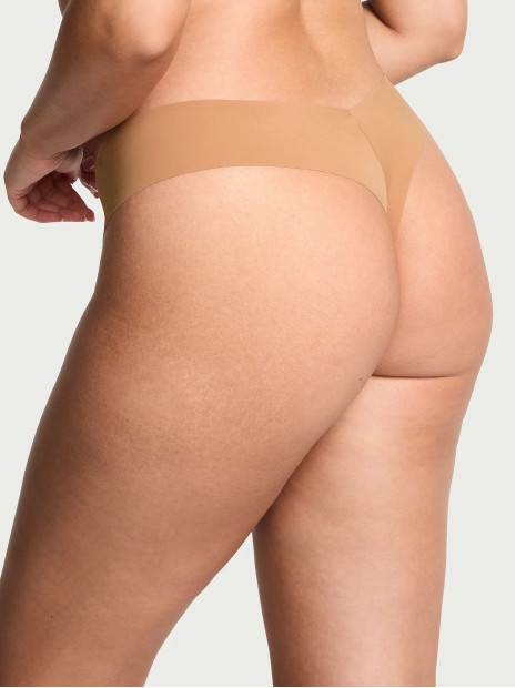 Безшовні трусики стрінги Victoria's Secret No-Show Thong Panty - колір Toffee Безшовні трусики стрінги Victoria's Secret No-Show Thong Panty - колір Toffee