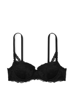 Бюстгалтер Victoria's Secret PINK Wink™ Push-Up Balconette Bra - колір Black
