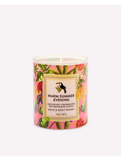 Свічка Warm Summer Evening Single Wick Candle Bath and Body Works