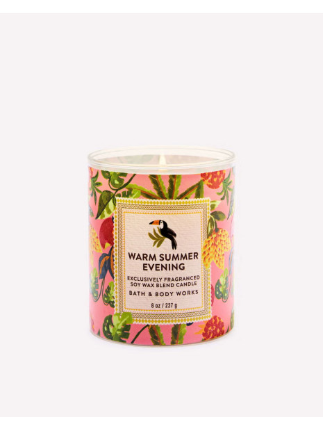 Свічка Warm Summer Evening Single Wick Candle Bath and Body Works