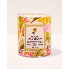 Свічка Coconut Piña Colada Single Wick Candle Bath and Body Works