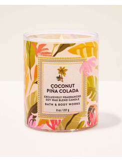 Свічка Coconut Piña Colada Single Wick Candle Bath and Body Works