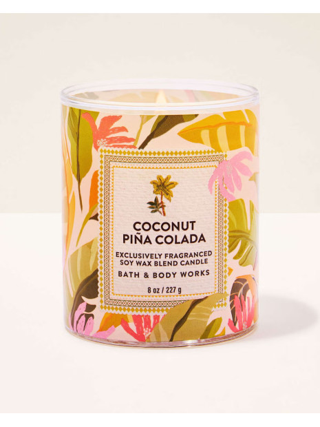 Свічка Coconut Piña Colada Single Wick Candle Bath and Body Works