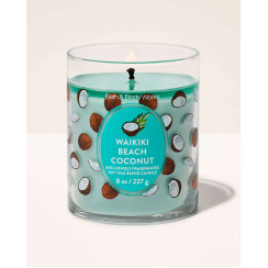 Свічка Waikiki Beach Coconut Single Wick Candle Bath and Body Works
