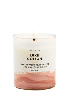 Свічка Luxe Cotton Single Wick Candle Bath and Body Works