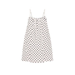 Сукня Victoria's Secret Beachwear Poplin Trapeze Mini Dress - колір White & Black Dots