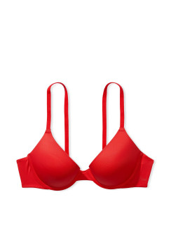 Бюстгалтер Victoria's Secret PINK Wear Everywhere™ Push-Up Bra - колір Red Pepper