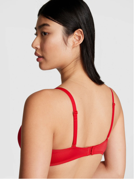 Бюстгалтер Victoria's Secret PINK Wear Everywhere™ Push-Up Bra - колір Red Pepper