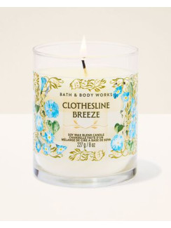 Свічка Clothesline Breeze Single Wick Candle Bath and Body Works