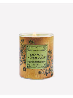 Свічка Backyard Honeysuckle Single Wick Candle Bath and Body Works