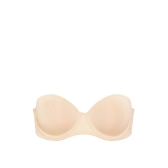 Бюстгалтер Victoria's Secret PINK Wear Everywhere™ Push-Up Strapless Bra - колір Marzipan