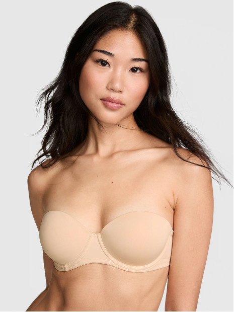 Бюстгалтер Victoria's Secret PINK Wear Everywhere™ Push-Up Strapless Bra - колір Marzipan Бюстгалтер Victoria's Secret PINK Wear Everywhere™ Push-Up Strapless Bra - колір Marzipan