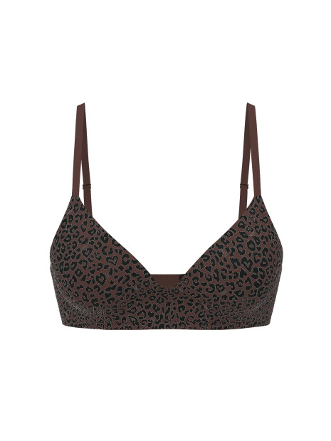 Бюстгалтер Victoria's Secret Wear Everywhere™ Push-Up Wireless Bra - колір Ganache Leopard Print