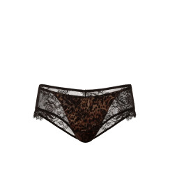 Мереживні трусики Victoria's Secret Very Sexy Rose Lace Overlay Cheeky Panty - колір Leopard