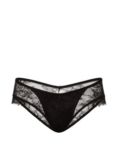 Мереживні трусики Victoria's Secret Very Sexy Rose Lace Overlay Cheeky Panty - колір Black