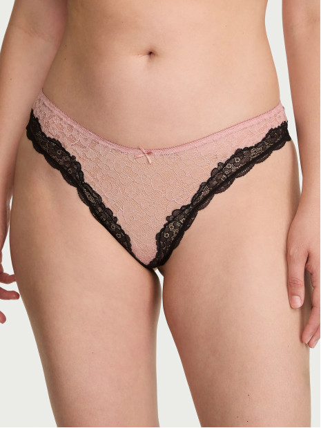 Комплект білизни Victoria's Secret Tease Lace Unlined Demi Bra - колір Royal Pink Комплект білизни Victoria's Secret Tease Lace Unlined Demi Bra - колір Royal Pink
