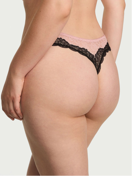 Комплект білизни Victoria's Secret Tease Lace Unlined Demi Bra - колір Royal Pink Комплект білизни Victoria's Secret Tease Lace Unlined Demi Bra - колір Royal Pink