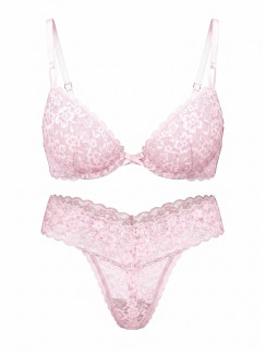 Комплект білизни Victoria's Secret Sexy Tee Sophia Lace Push-Up - колір Pretty Blossom