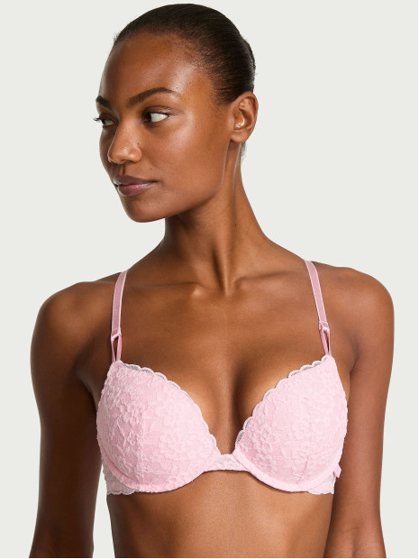 Комплект білизни Victoria's Secret Sexy Tee Sophia Lace Push-Up - колір Pretty Blossom