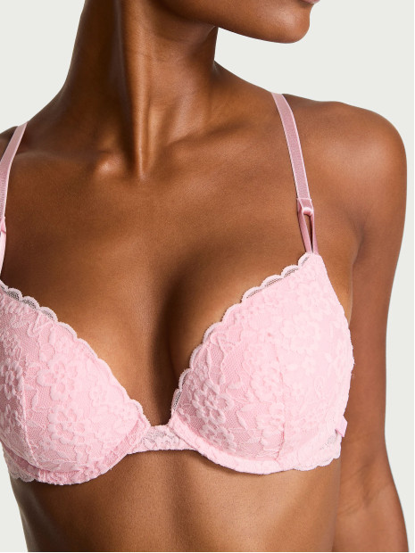Комплект білизни Victoria's Secret Sexy Tee Sophia Lace Push-Up - колір Pretty Blossom