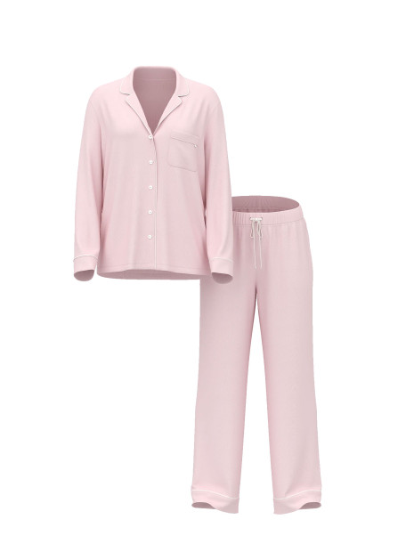 Модалова піжама Victoria's Secret SoSoft™ Modal Long Pajama Set - колір Heather Pink Petal