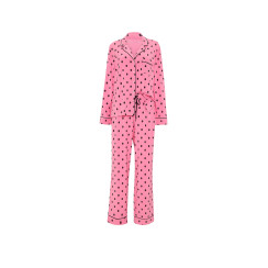 Модалова піжама Victoria's Secret SoSoft™ Modal Long Pajama Set - колір Sexy Little Pink Ikat Dots