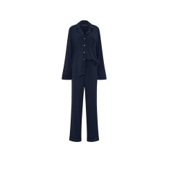 Модалова піжама Victoria's Secret SoSoft™ Modal Long Pajama Set - колір Noir Navy