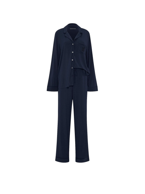 Модалова піжама Victoria's Secret SoSoft™ Modal Long Pajama Set - колір Noir Navy