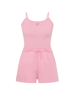 Котонова піжама Victoria's Secret - колір Victoria Pink