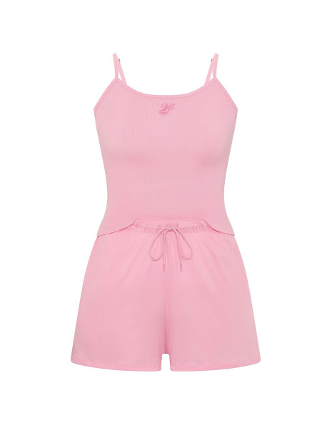 Котонова піжама Victoria's Secret - колір Victoria Pink
