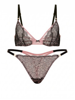 Комплект білизни Victoria's Secret Tease Lace Unlined Demi Bra - колір Royal Pink