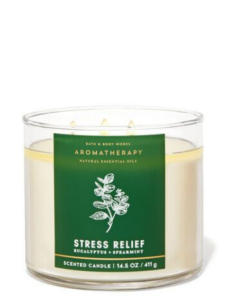 СВІЧКА AROMAT HERAPY STRESS RELIEF EUCALYPTUS SPEARMINT Bath and Body Works