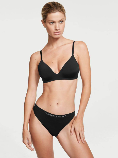 Безшовні трусики бікіні Victoria's Secret - колір Black