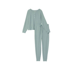 Піжама Glow Waffle Henley Jogger Set Victoria's Secret