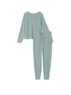 Піжама Glow Waffle Henley Jogger Set Victoria's Secret