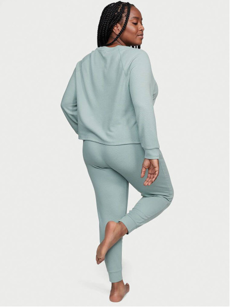 Піжама Glow Waffle Henley Jogger Set Victoria's Secret