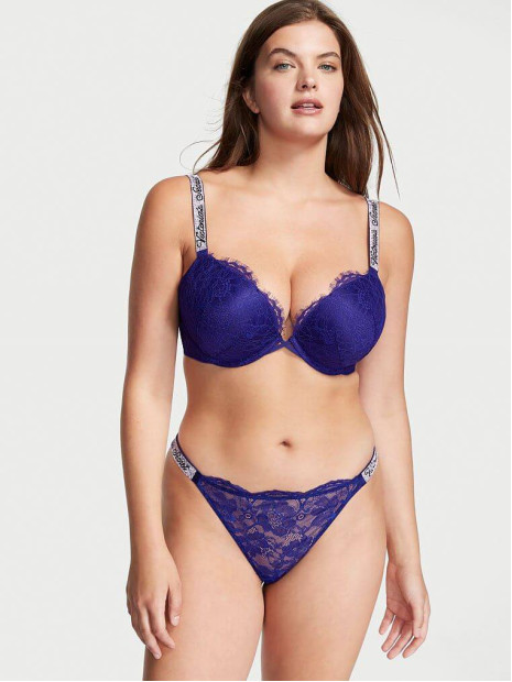 Трусики стрінги зі стразами Shine Strap Panty Victoria’s Secret