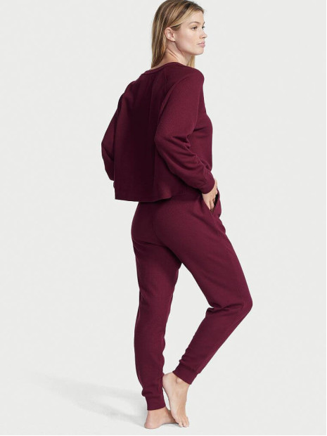 Піжама Glow Waffle Henley Jogger Set Victoria's Secret