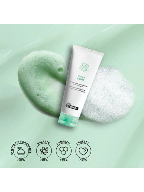 Очищувальний крем із хлорофілом на основі йогурту Dr. Brandt Clean Biotic Cream