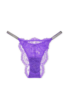Трусики зі стразами Shine Strap Lace Brazilian Panty Victoria's Secret