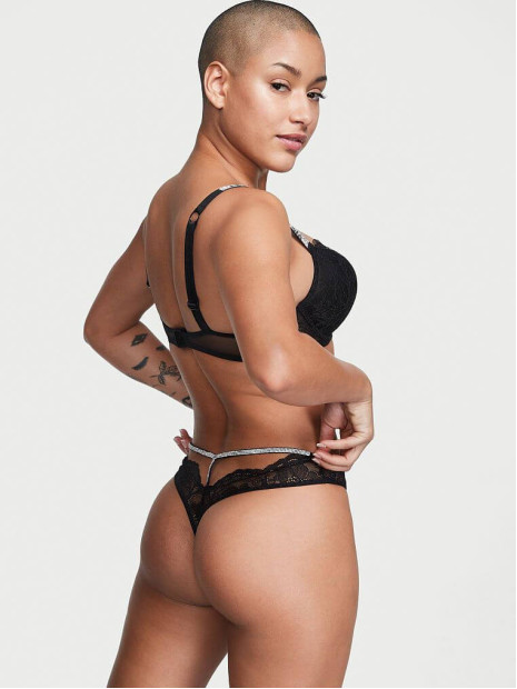 Трусики зі стразами VERY SEXY Shine Strap Cutout Back Thong Panty Victoria's Secret